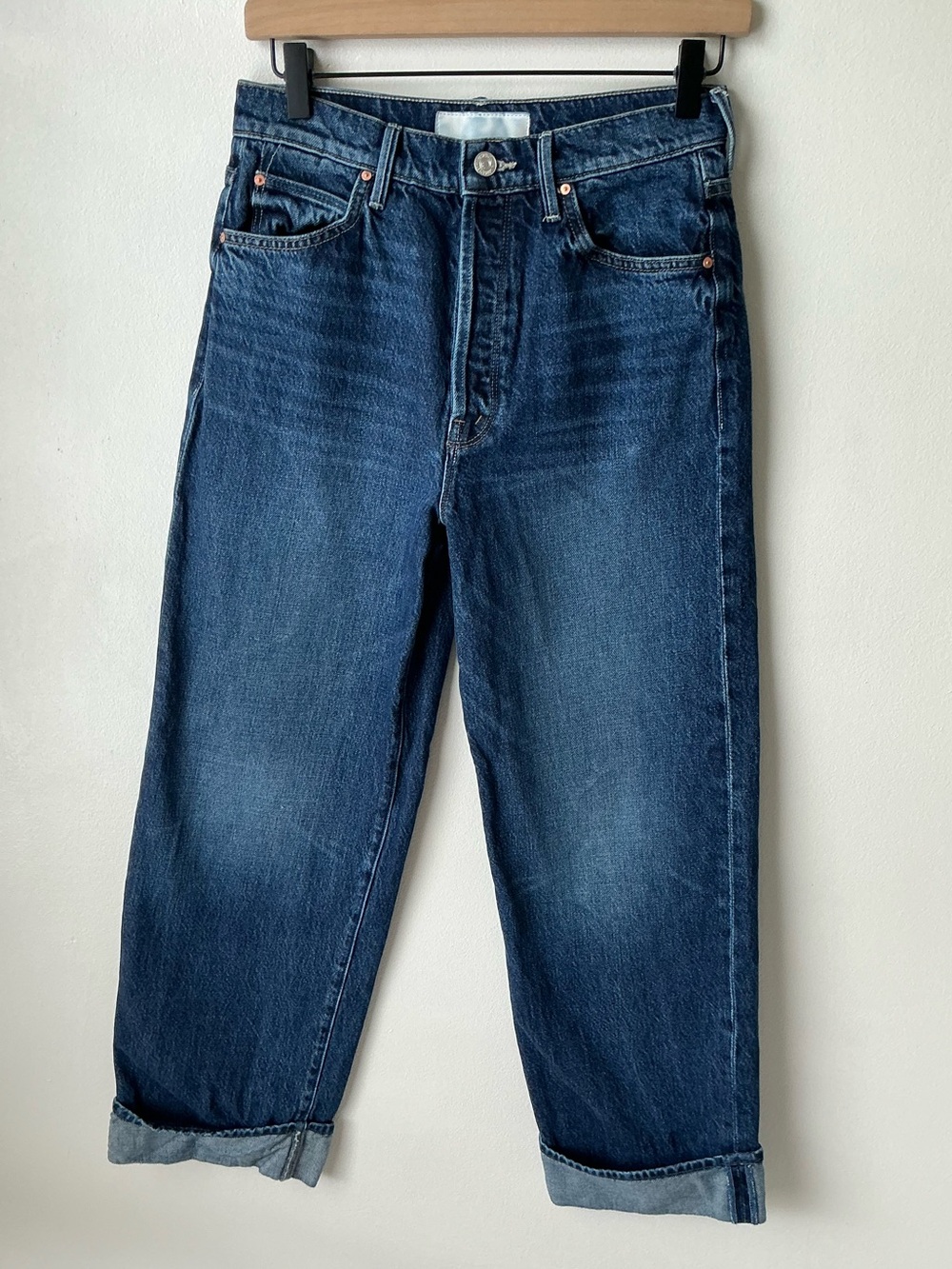MOTHER SUPERIOR Jeans Lil’ Mother Lil’ Spitfire Nerdy Blue Size 24 - Picture 3 of 16